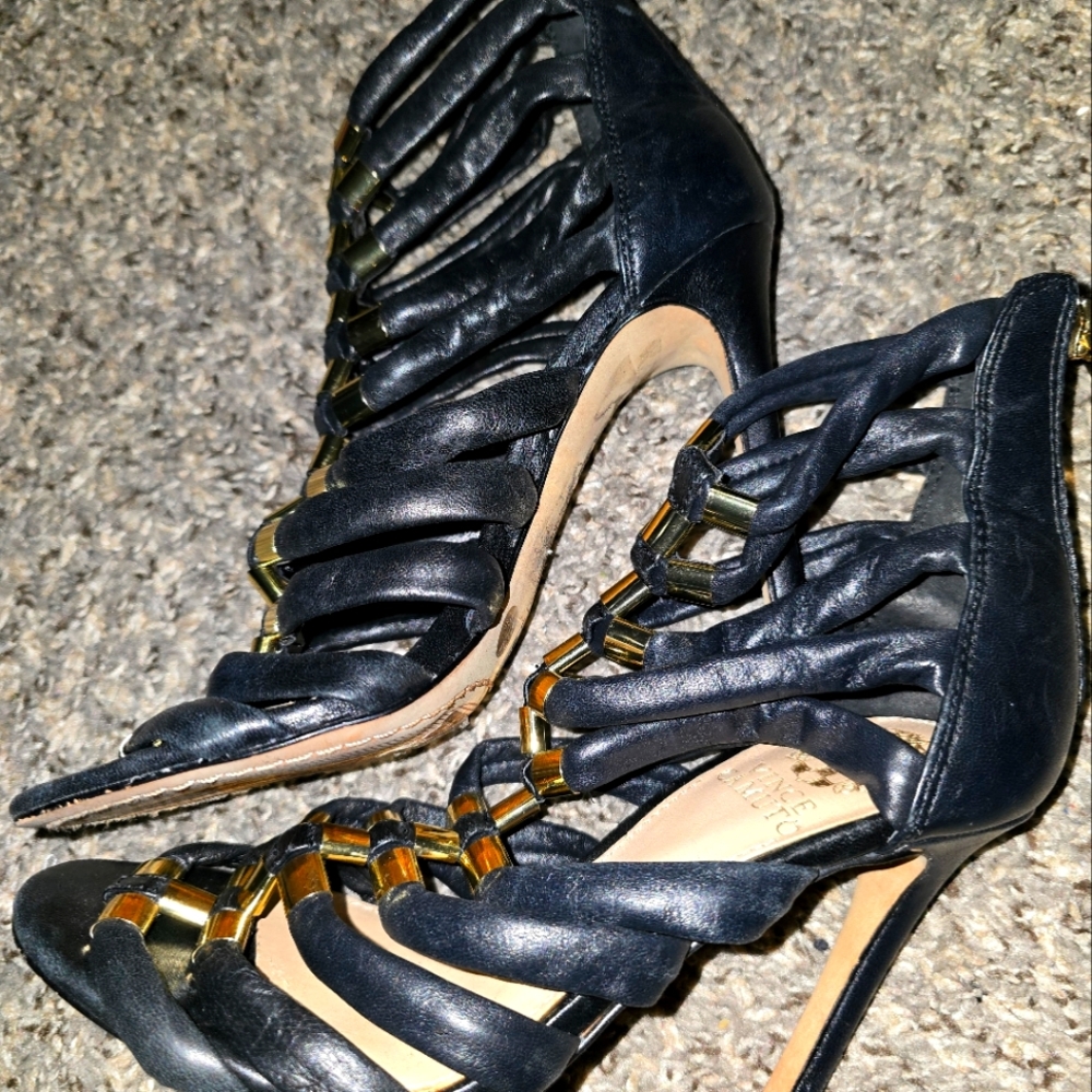 Vince Camuto Gladiator Heels Black